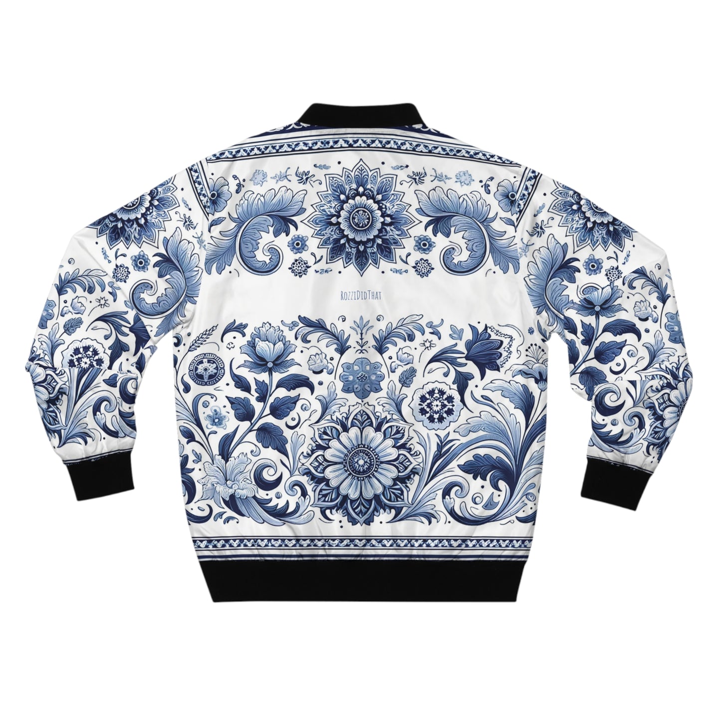 Porcelain Elegance Bomber Jacket