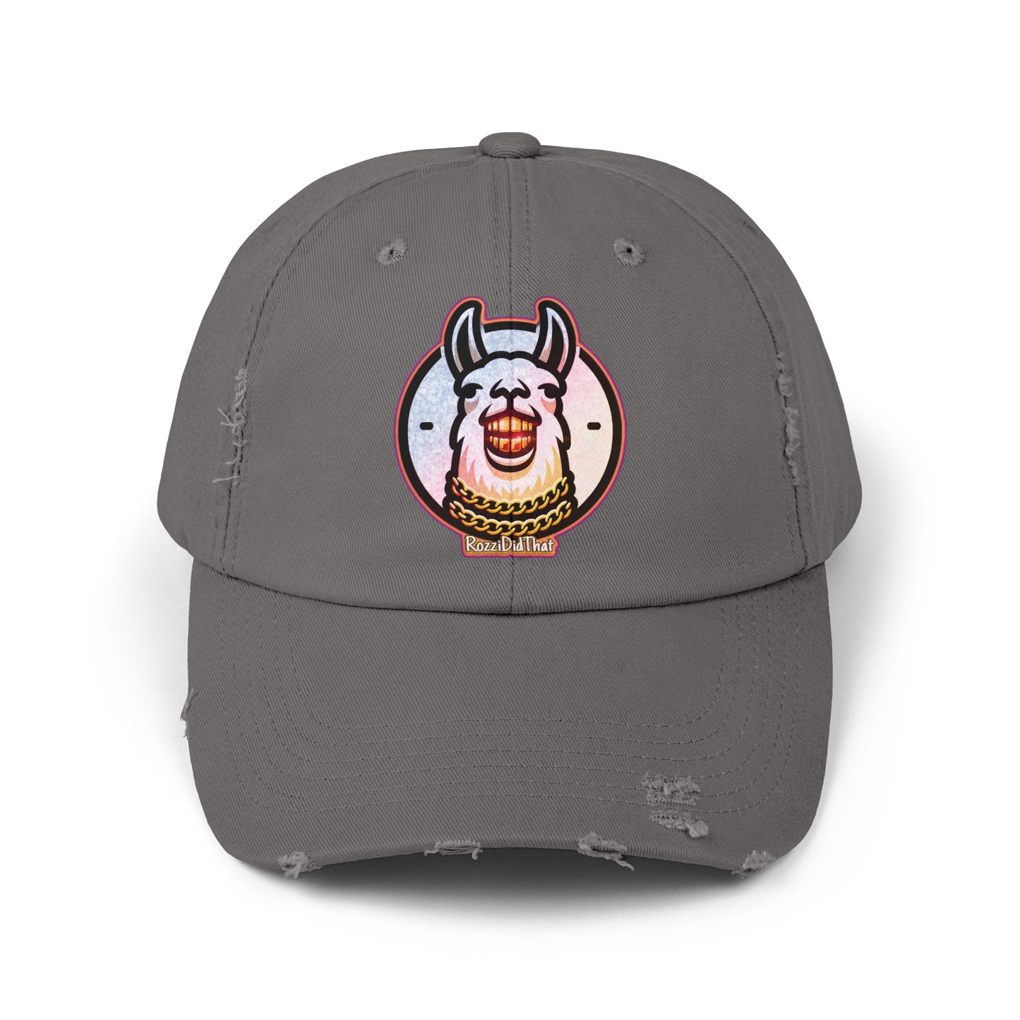 Laughing Llama Distressed Hat