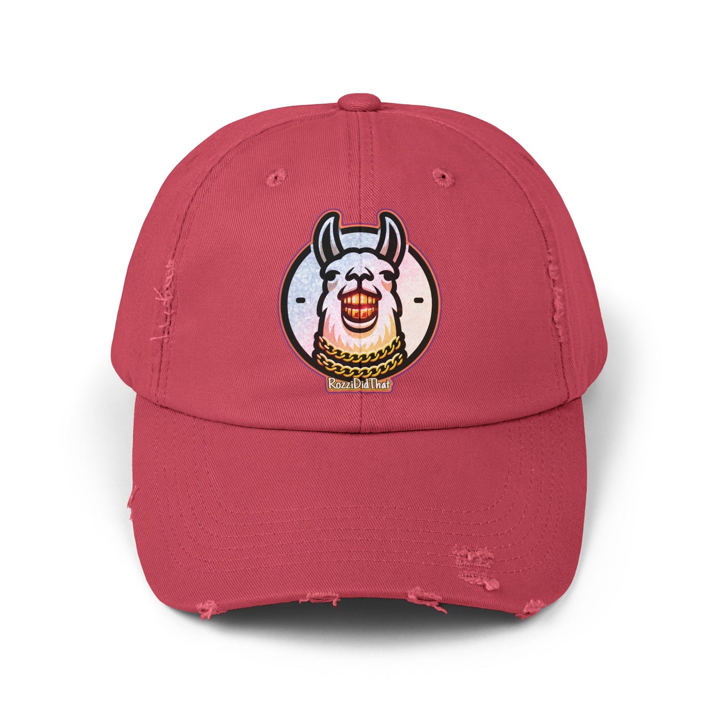 Laughing Llama Distressed Hat