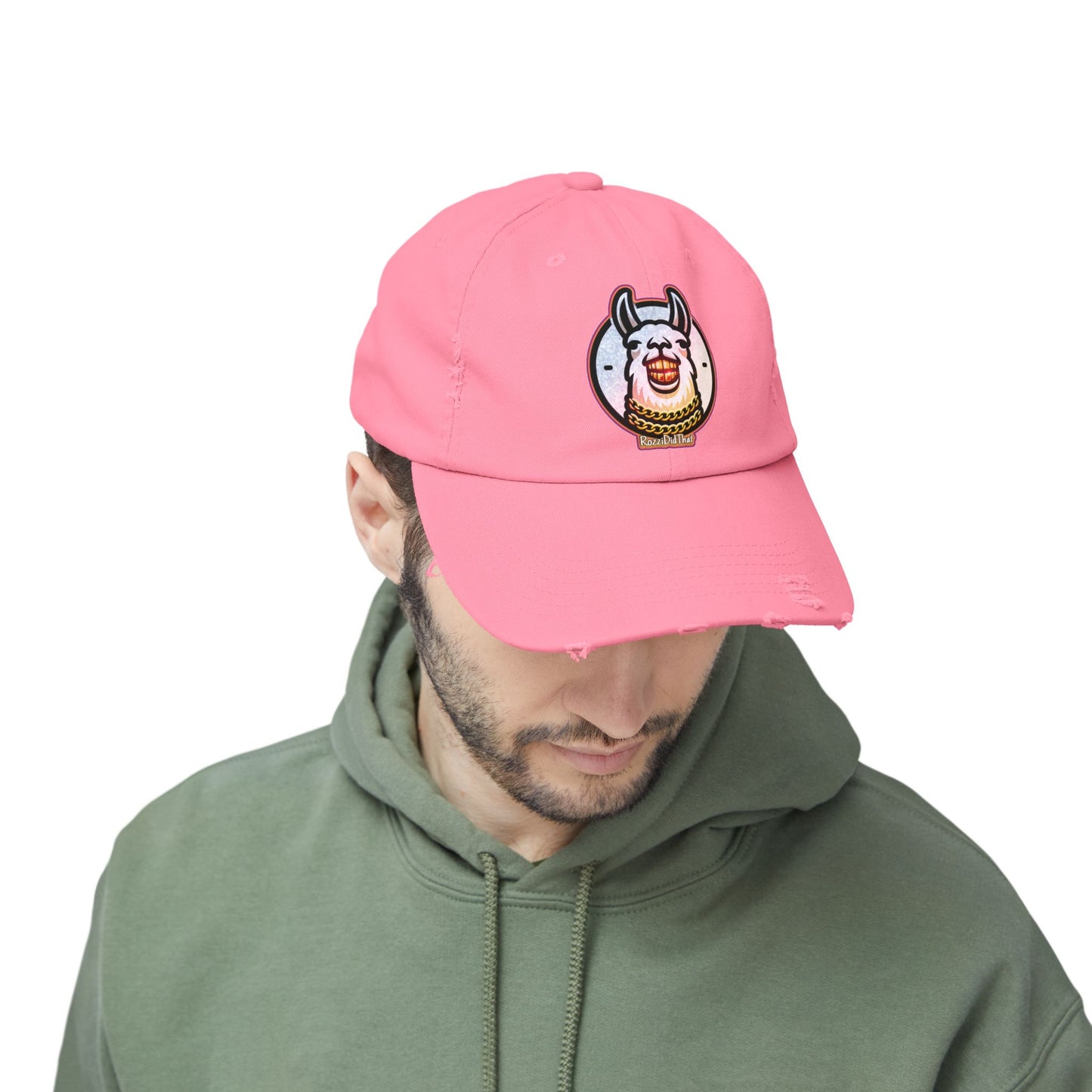 Laughing Llama Distressed Hat