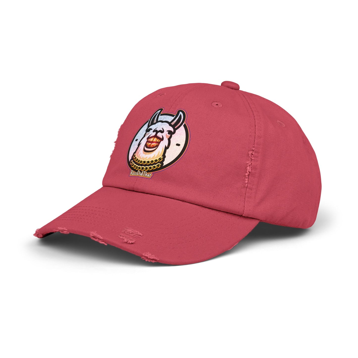 Laughing Llama Distressed Hat
