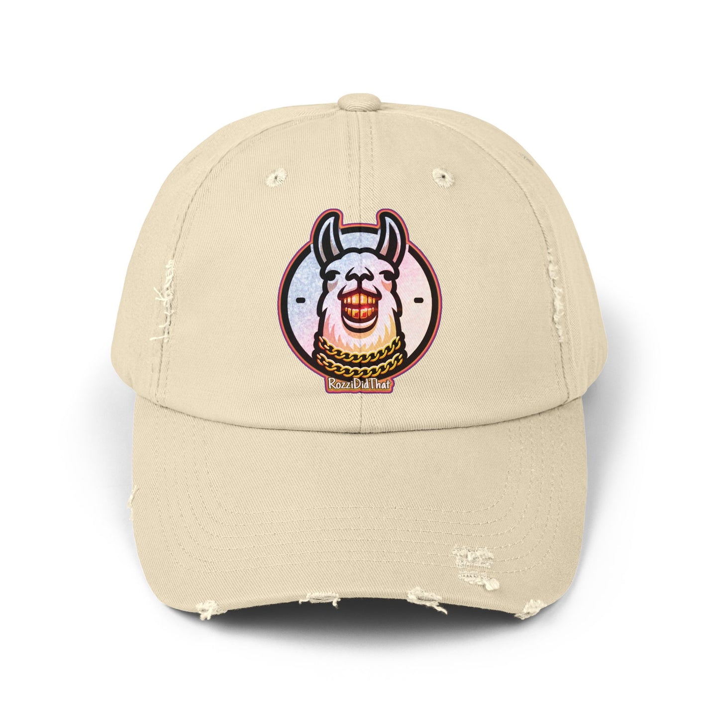 Laughing Llama Distressed Hat