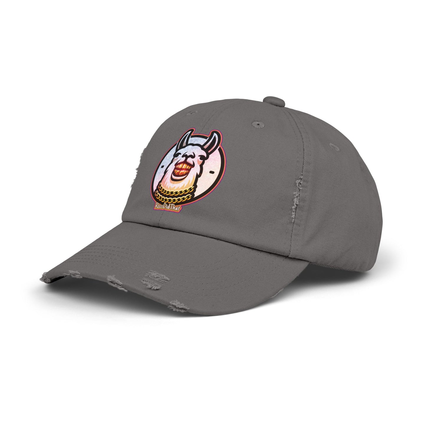 Laughing Llama Distressed Hat
