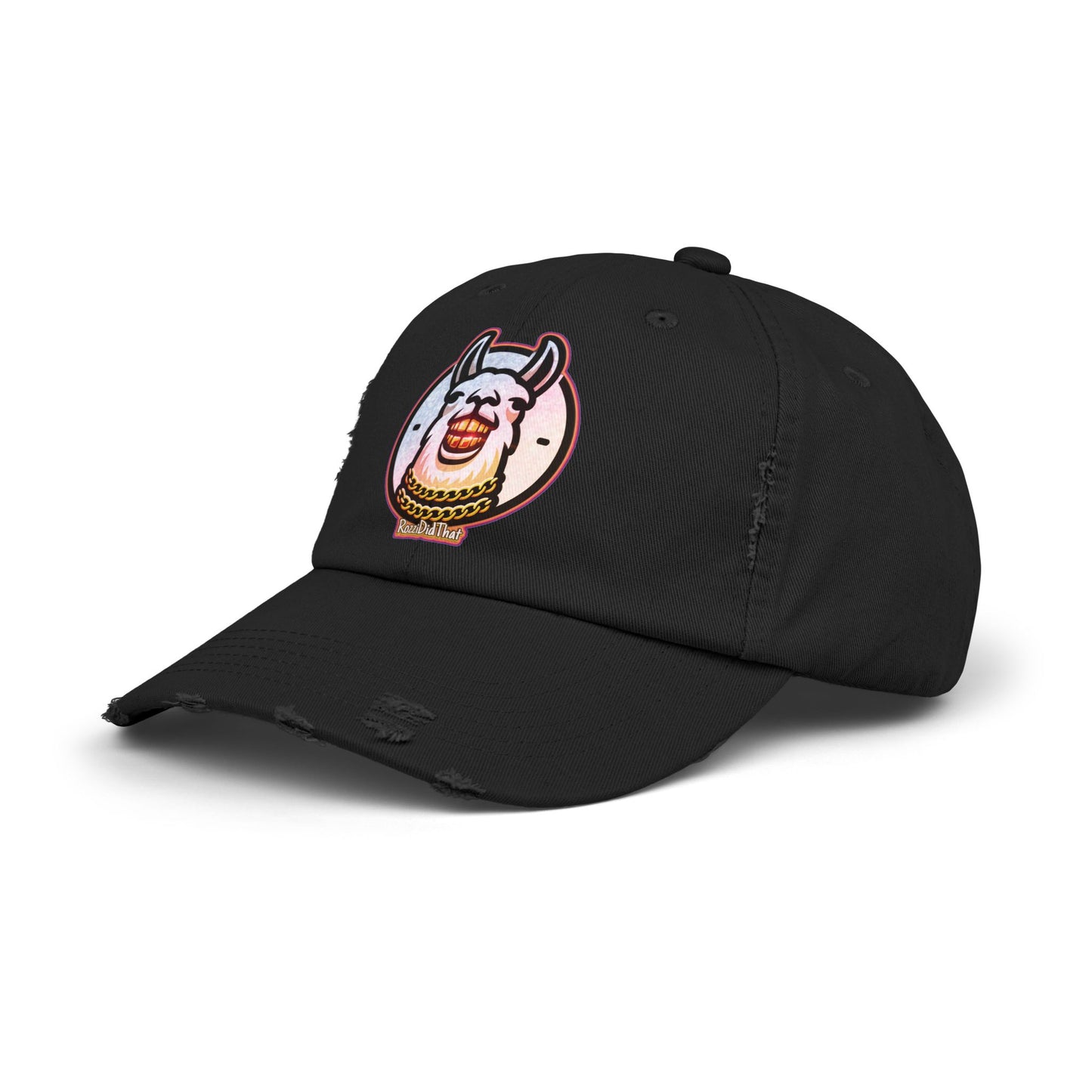 Laughing Llama Distressed Hat