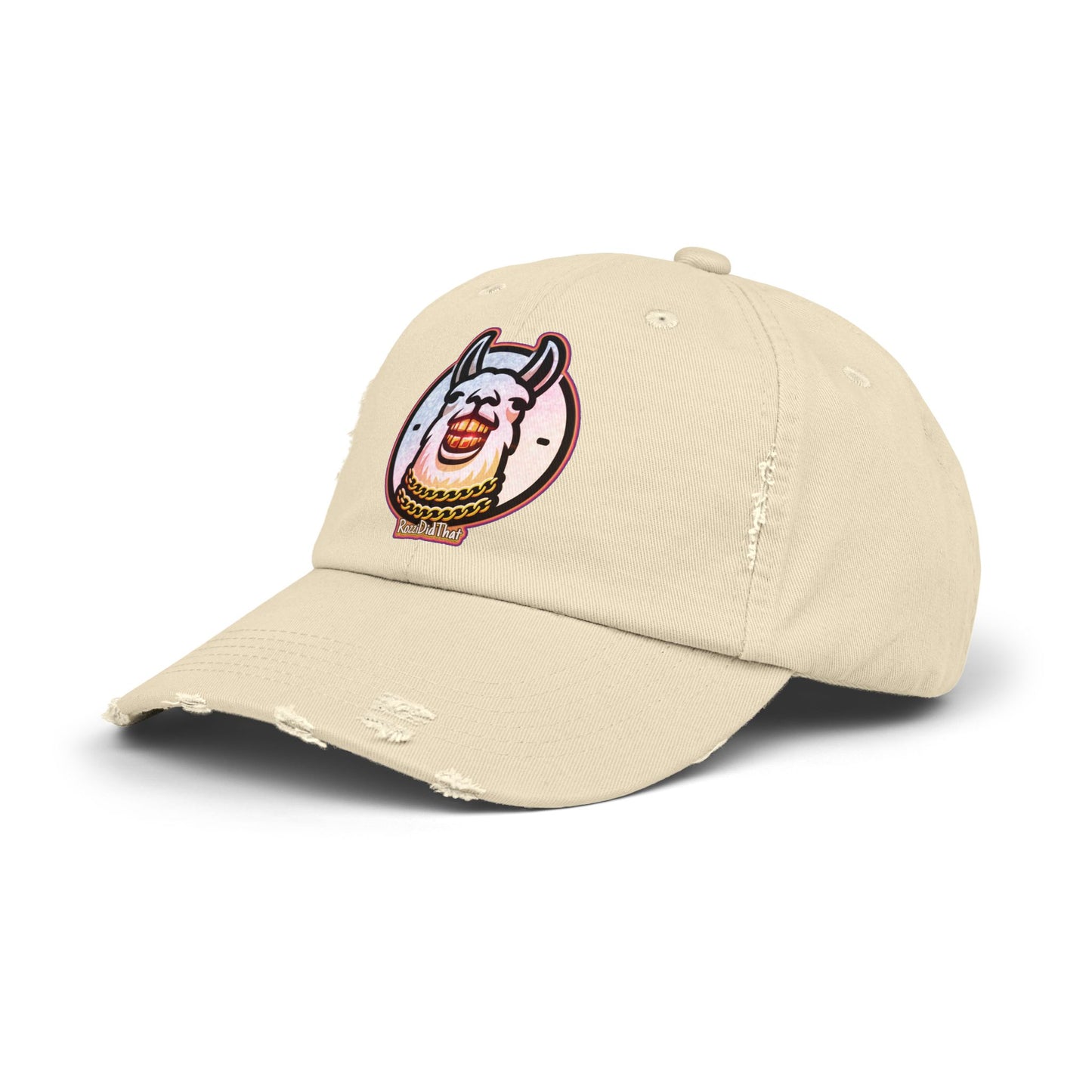 Laughing Llama Distressed Hat