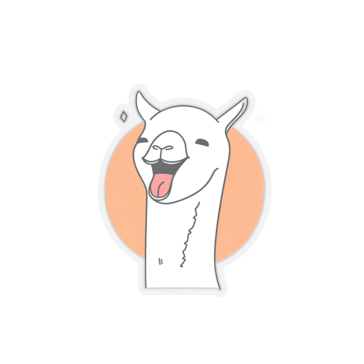 The Laughing llama Sticker