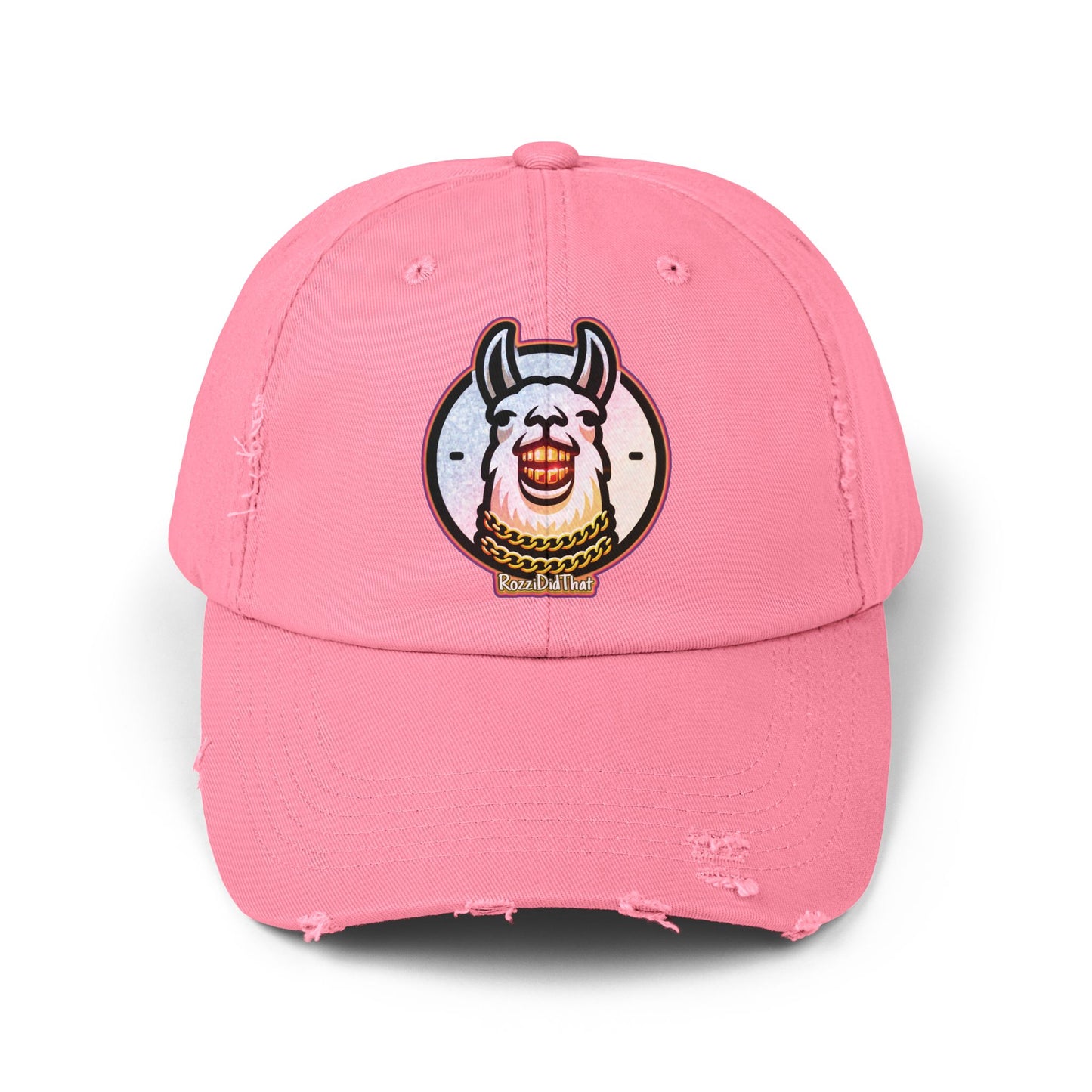 Laughing Llama Distressed Hat