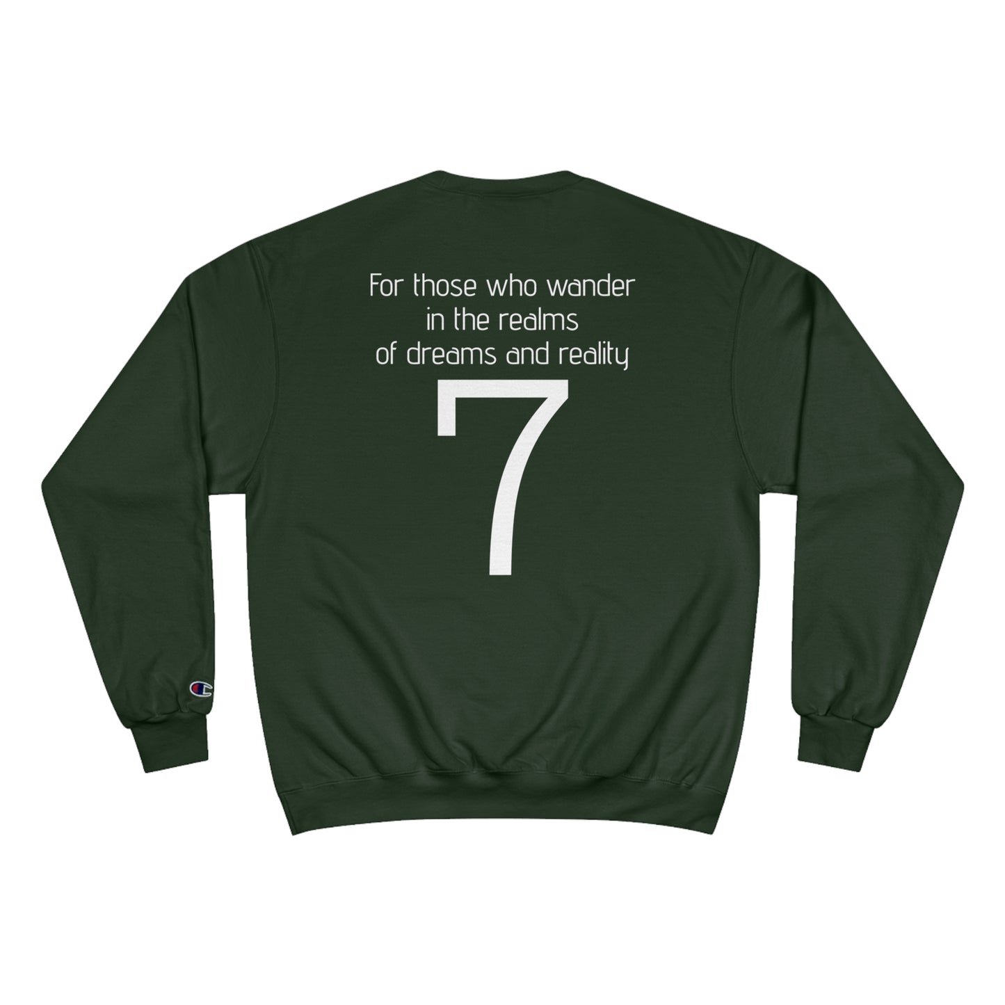 Celestial Llama eco crewneck sweatshirt Champion X RozziDidThat