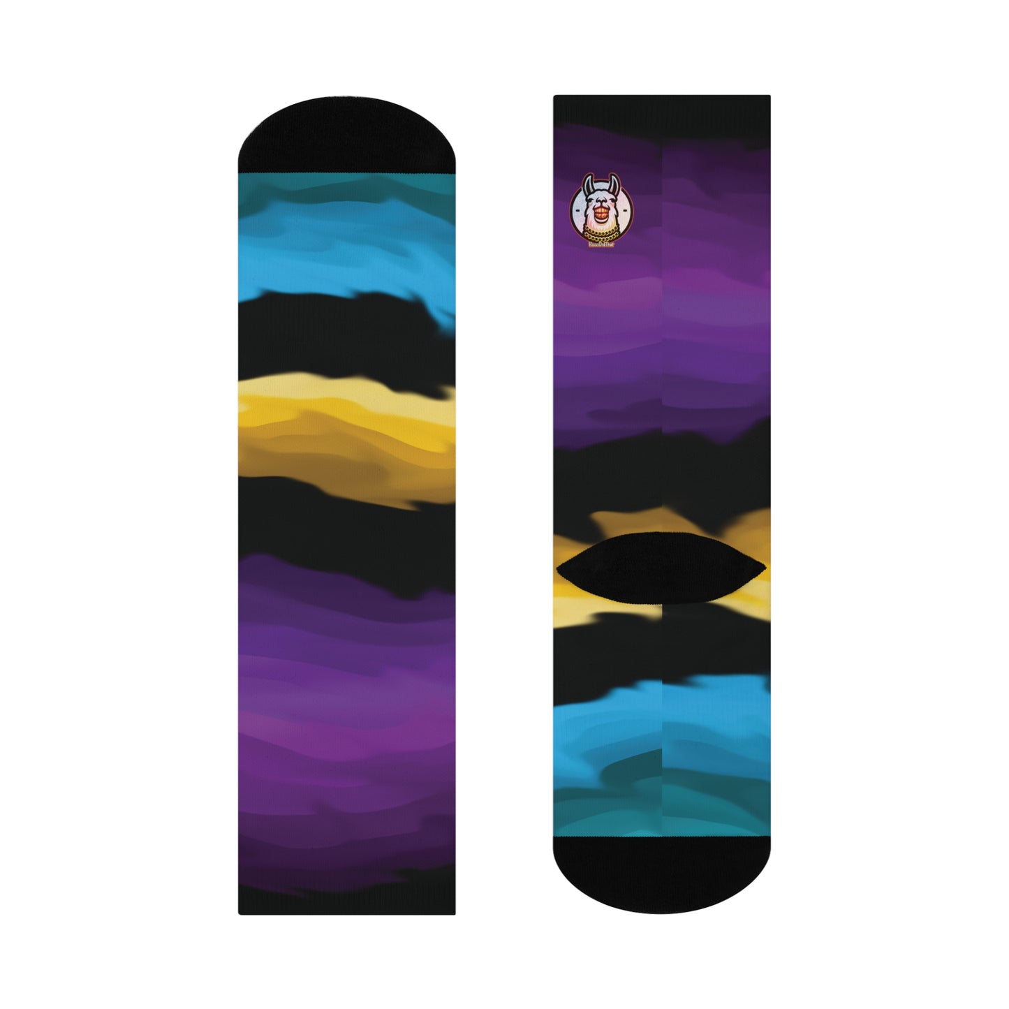Vibrant Horizon Cushioned Crew Socks