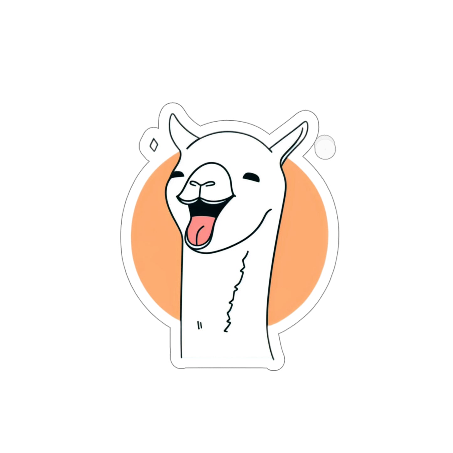 The Laughing llama Sticker