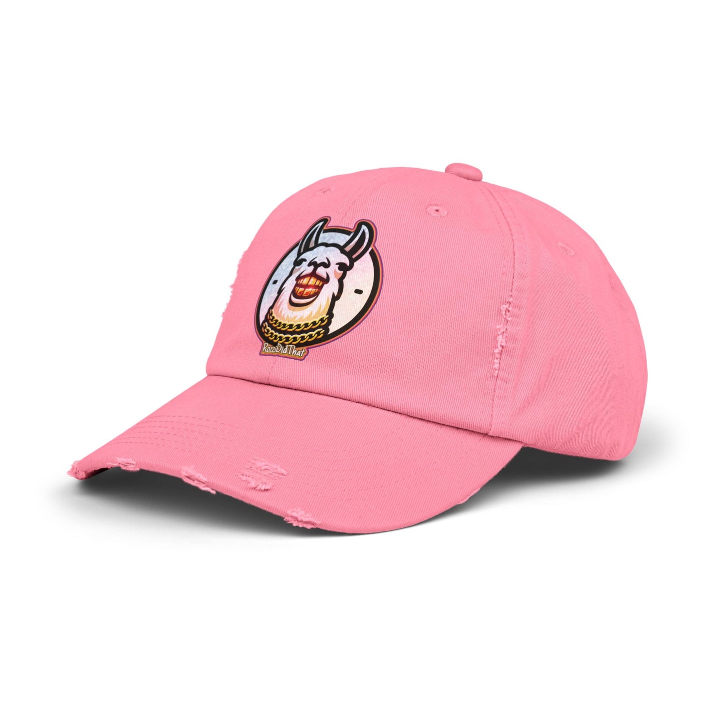 Laughing Llama Distressed Hat