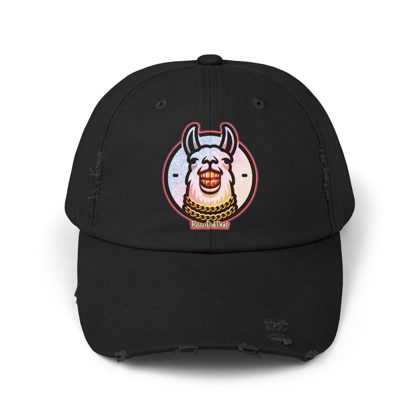 Laughing Llama Distressed Hat