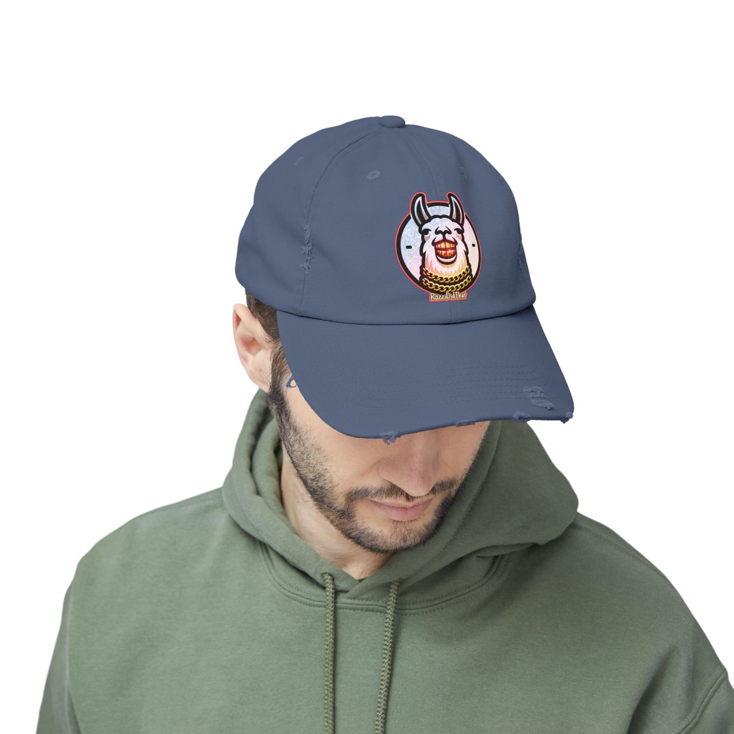 Laughing Llama Distressed Hat
