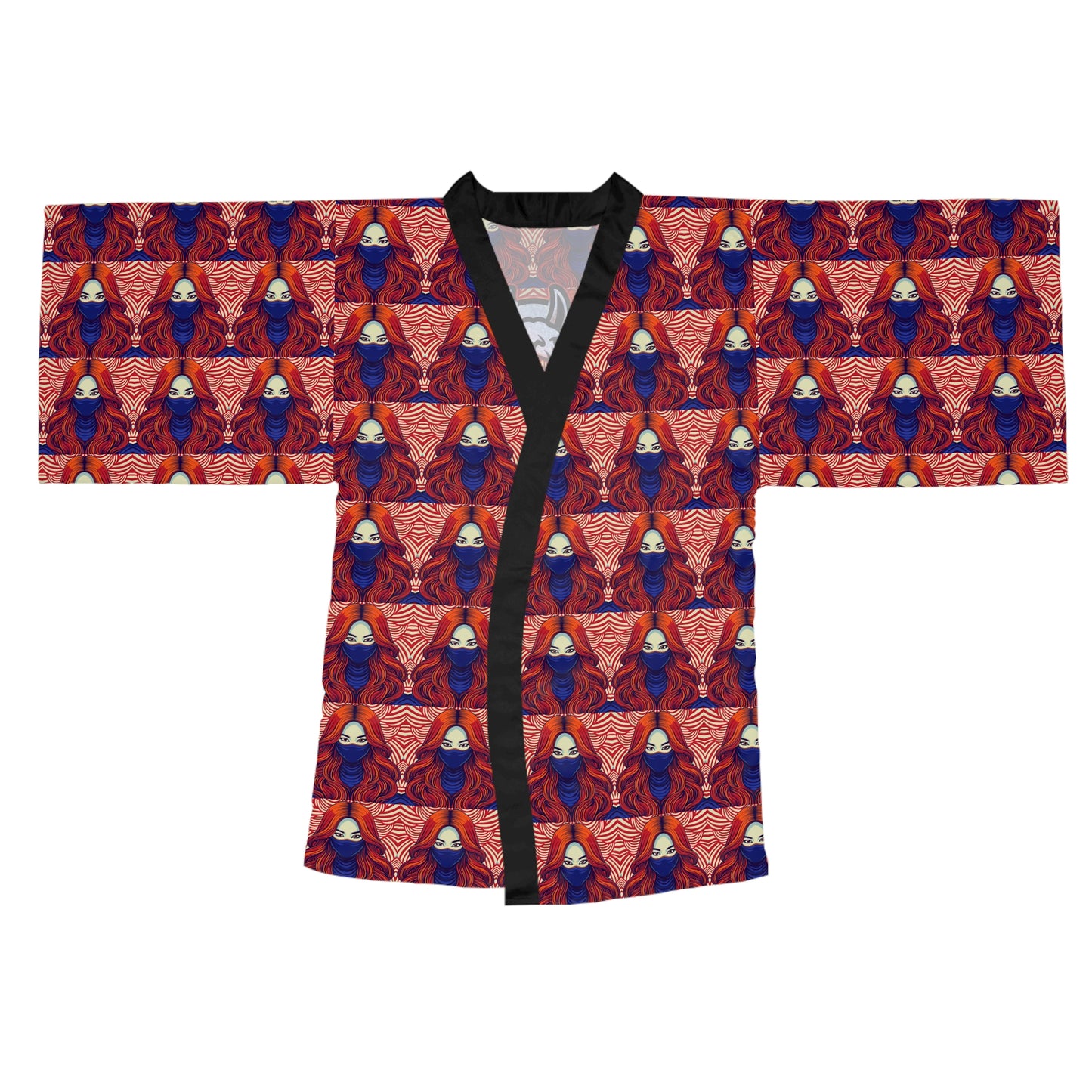 Long Sleeve Kimono Robe (AOP)