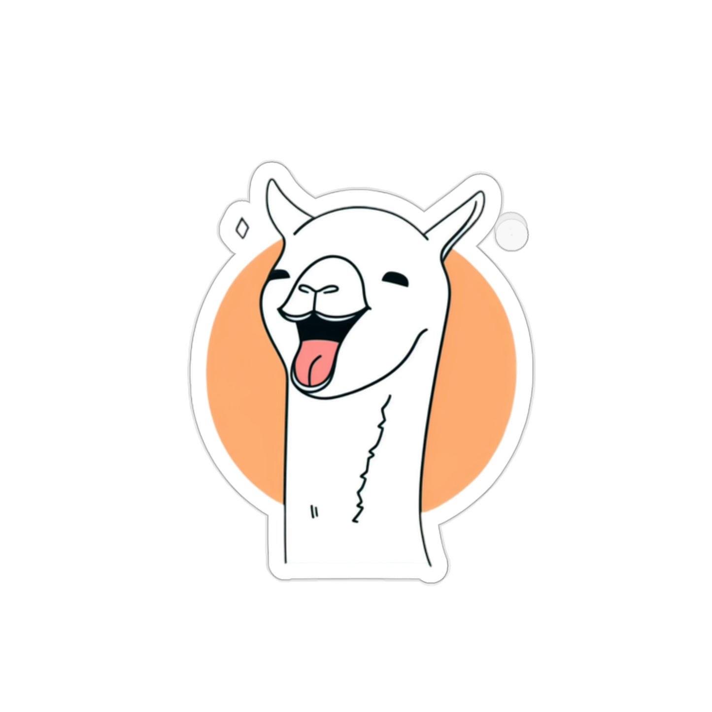 The Laughing llama Sticker