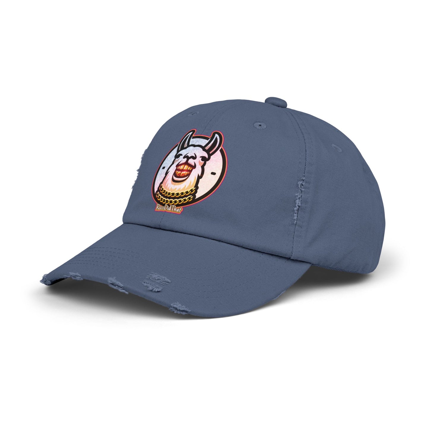 Laughing Llama Distressed Hat