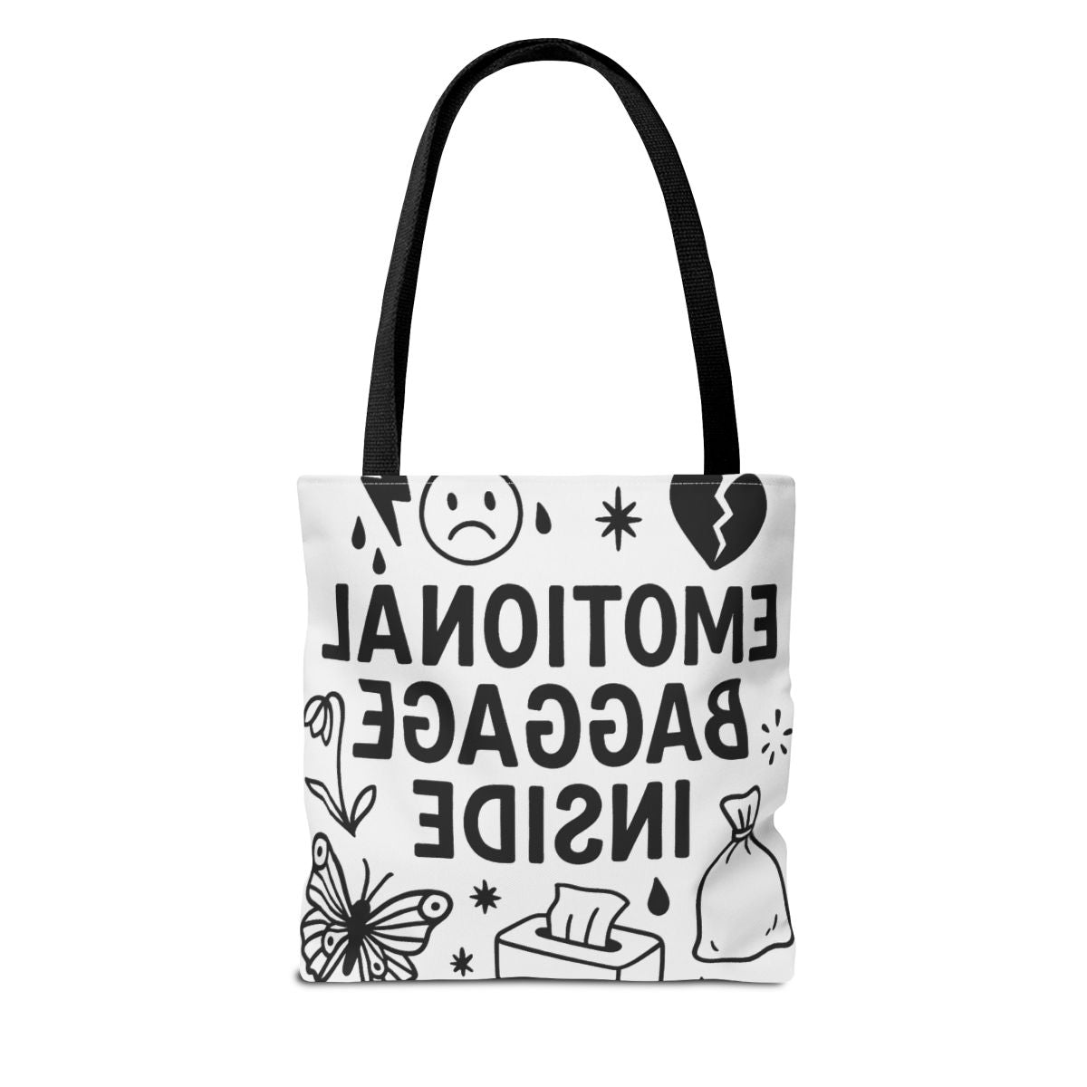 Emotional Baggage Tote – Reversible Funny Quote Bag for Healing & Hot Girl Healing